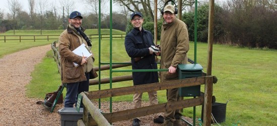 Dermot Whelan, Bob Shattock and instructor Nick