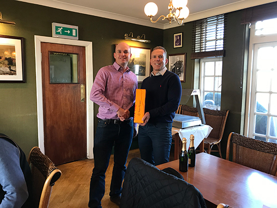 Andy wit winner Richard Dawtrey