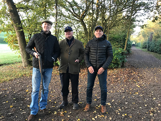 Andy Jansons with Simon Guest and Nick Johnson